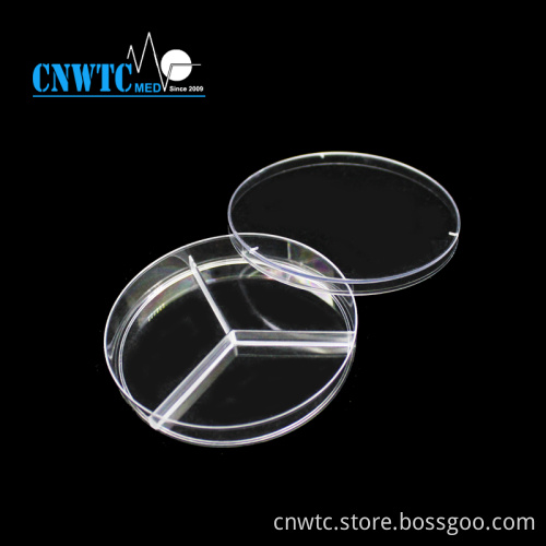Petri Dish Supply: Triple Vented Polystyrene Petri Dishes, 90x15mm - Pack of 20